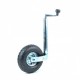 Roue Jockey avec roue gonflable